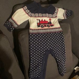 Janie and jack UEC cozy knitted onesie 6-12 month